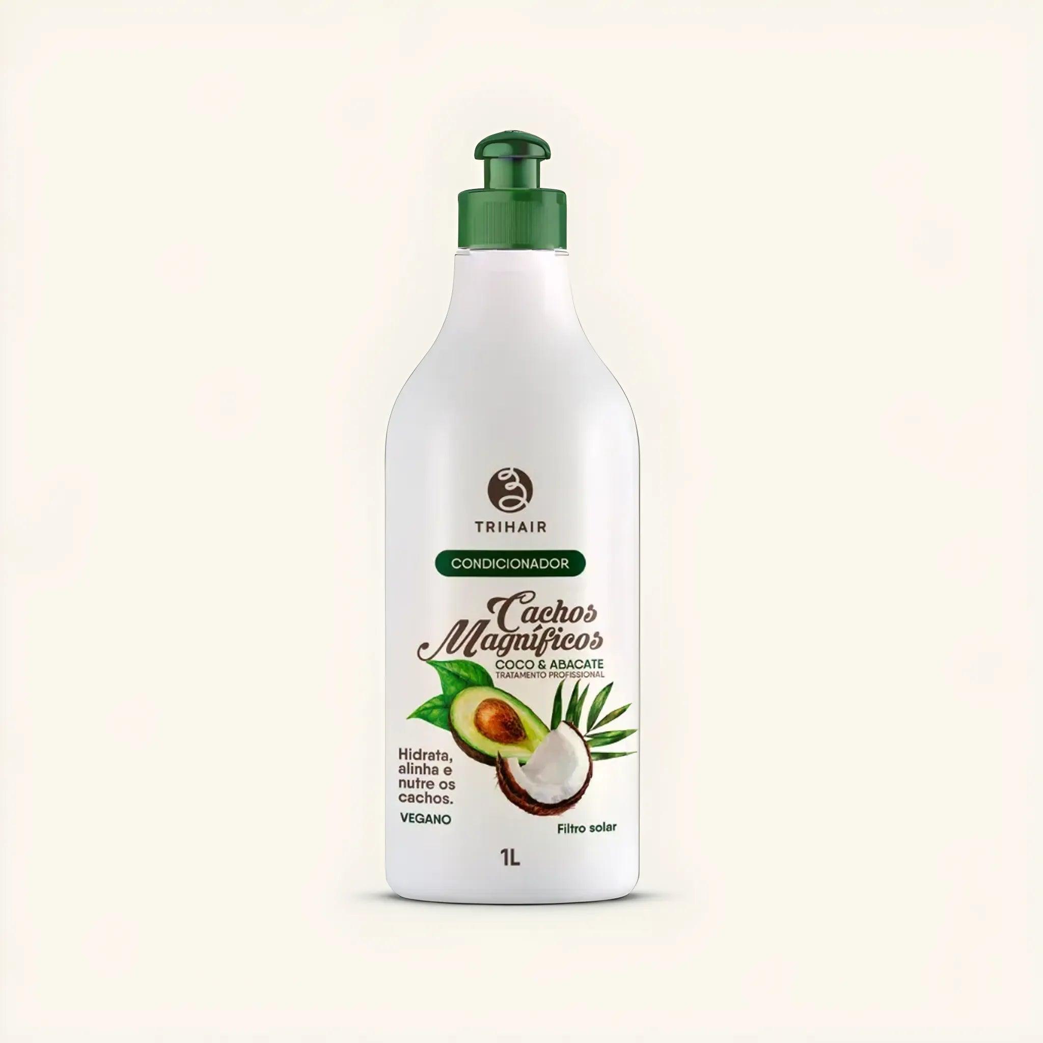 Condicionador TriHair Cachos Magníficos - 1 L - Trihair Cosméticos